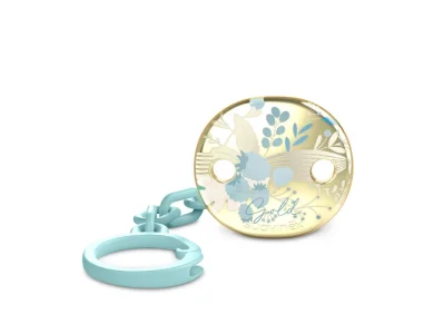 Suavinex Κλιπ Πιπίλας Premium Gold Edition Μπλε, 0m+