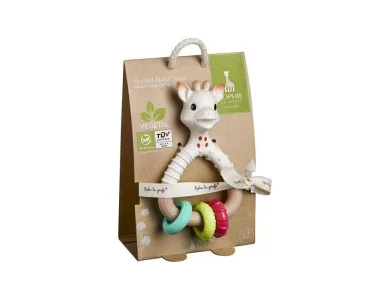 Sophie La Girafe Hocket Bioplastique, Σόφι καμηλοπάρδαλη Φυσική κουδουνίστρα, 1τμχ