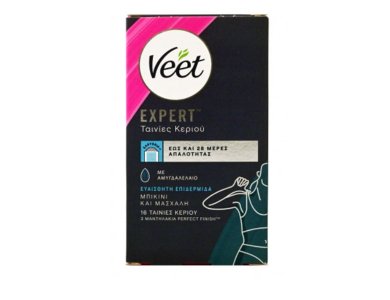 Veet Expert Ταινίες Κεριού για Μπικίνι & Μασχάλη, 16τμχ