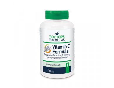 Doctor's Formula Vitamin C 1000mg Fast Action Συμπλήρωμα Διατροφής Γρήγορης Απορρόφησης 30caps