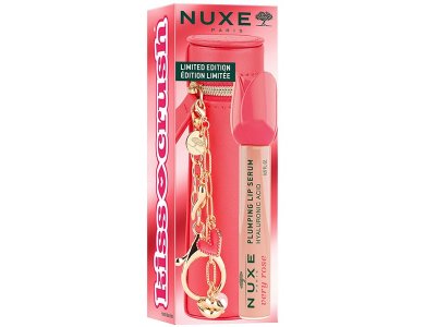 Nuxe Limited Edition Very Rose Lip Plumping Serum για Όγκο Χειλιών, 8ml & Θήκη Μπρελόκ, 1τμχ