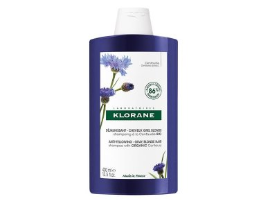 Klorane Centauree Anti-Yellowing Σαμπουάν για Ασημένιες Ανταύγιες με Κενταυρίδα, 400ml