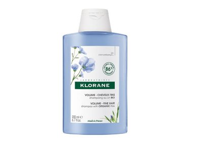 Klorane Flax Fiber Volume & Texture, Σαμπουάν με Ίνες Λιναριού σε Οικολογική Συσκευασία, 200ml