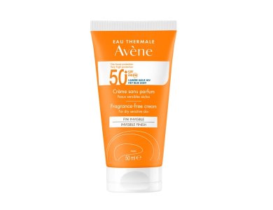 Avene Soins Solaire Cream Sans Parfum SPF50+ Αντηλιακή Κρέμα Προσώπου Χωρίς Άρωμα, 50ml