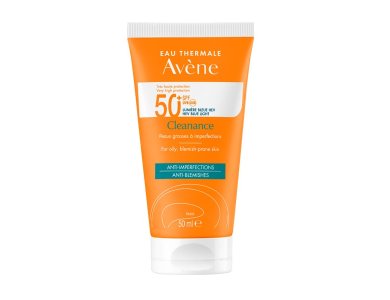 Avene Cleanance Solaire SPF50+, Αντηλιακή Κρέμα Προσώπου για Λιπαρή με Ατέλειες Επιδερμίδα, 50ml