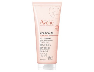 Avene XeraCalm Nutrition Cleansing Gel, Τζελ Καθαρισμού για Πρόσωπο & Σώμα, 100ml