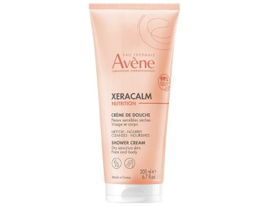 Avene XeraCalm Nutrition Shower Cream, Κρεμοντούς Καθαρισμού & Ενυδάτωσης για Πρόσωπο & Σώμα, 200ml