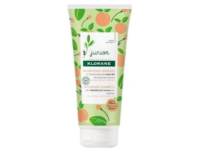 Klorane Junior Shampoo Παιδικό Σαμπουάν για Εύκολο Ξέμπλεγμα με Άρωμα Ροδάκινο 3 ετών+, 200ml