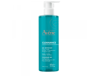 Avene Cleanance Gel Καθαρισμού Nettoyant, Καθαρισμός Προσώπου-Σώματος για Λιπαρά Δέρματα, 400ml