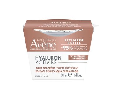 Avene Hyaluron Activ B3 Refill, Αντιγηραντική Κρέμα-Τζελ Προσώπου για Κυτταρική Ανάπλαση, Ανταλλακτική Συσκευασία, 50ml