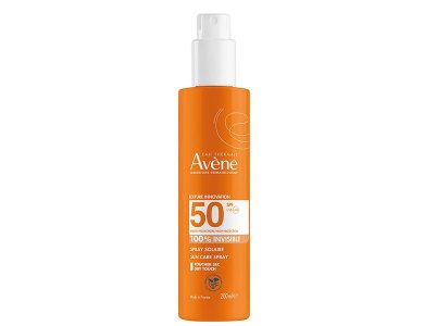 Avene Eau Thermale Spray Solaire 100% Invisible Αντηλιακό Σπρέυ SPF50+, 200ml