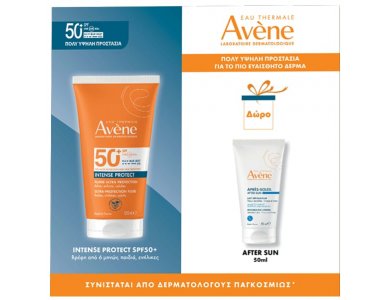 Avene Promo Intense Protect Αντηλιακό για Σώμα & Πρόσωπο SPF50+, 150ml & Δώρο After Sun Restorative Lotion Λοσιόν Επανόρθωσης με Ιαματικό Νερό για Μετά τον Ήλιο, 50ml, 1σετ