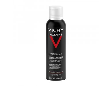 Vichy Homme Αnti-Irritation Shaving Foam Αφρός Ξυρίσματος για Ευαίσθητες Επιδερμίδες, 200ml