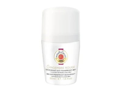 Roger & Gallet Gingembre Rouge Roll on Deo, Γυναικείο Αποσμητικό 48ωρης Προστασίας σε Μορφή Roll on, 50ml