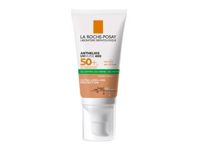 La Roche Posay Anthelios Anthelios UVMUNE 400 Oil Control Gel Cream SPF50+ Αντηλιακή Κρέμα Προσώπου για Ματ Αποτέλεσμα Με Χρώμα, 50ml