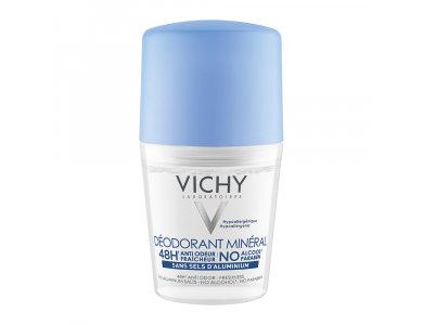 Vichy Deodorant Mineral Roll On, Αποσμητικό χωρίς άλατα αλουμινίου, για ευαίσθητα δέρματα, 50ml