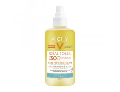 Vichy Ideal Soleil Hydrating Protective Solar Water SPF30 Αντηλιακό Νερό Προστασίας & Ενυδάτωσης με Υαλουρονικό Οξύ, 200ml