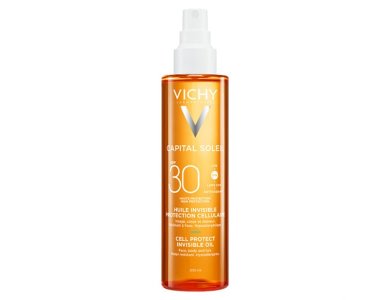 Vichy Capital Soleil Cell Protect Invisible Oil, Αόρατο Αντιηλιακό Λάδι SPF30, 200ml