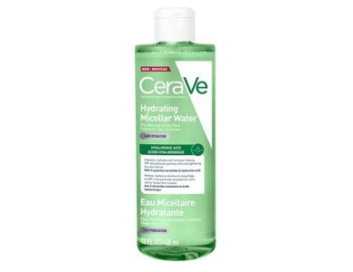 Cerave Hydrating Micellar Water Νερό Καθαρισμού & Ντεμακιγιάζ με 24ωρη Ενυδάτωση & Υαλουρονικό Οξύ, 400ml