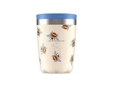 Chillys Ανοξείδωτο Ποτήρι Καφέ, Coffee Cup, Bumblebee Blue Wings, 340ml