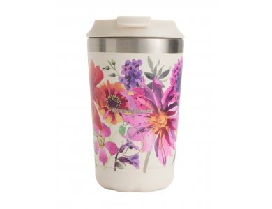 Chillys Ανοξείδωτο Ποτήρι Καφέ, Coffee Cup, E.B Garden Flowers, 340ml