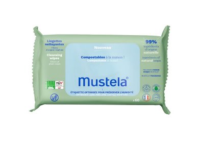 Mustela Cleansing Wipes Eco-Responsible, Υγρά Μαντηλάκια Καθαρισμού, 60τεμ