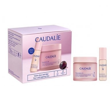 Caudalie Resveratrol-Lift Firming Cashmere Συσφιγκτική & Αντιρυτιδική Κρέμα Ημέρας, 50ml & Δώρο Instant Firming Αντιρυτιδικός & Συσφιγκτικός Ορός Προσώπου, 10ml, 1σετ