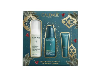 Caudalie Christmas Set Essentials Vinoclean Cleanser Αφρός Καθαρισμού Προσώπου, 50ml, Vinergetic C+ Serum Ενυδατικός Ορός, 30ml & Vinergetic C+ Eye Cream Κρέμα Ματιών, 5ml