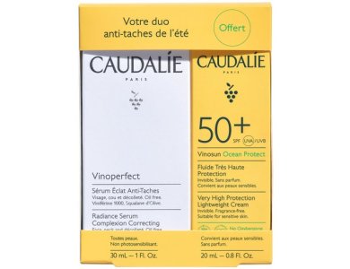 Caudalie Set Vinoperfect Radiance Serum Complexion Correcting, 30ml & Δώρο Αντιρυτιδική Αντηλιακή Κρέμα Προσώπου SPF50, 20ml