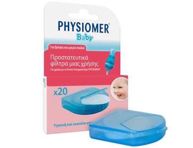Clinofar Προστατευτικά Φίλτρα Ρινικού Αποφρακτήρα μιας Xρήσης, 20τεμ