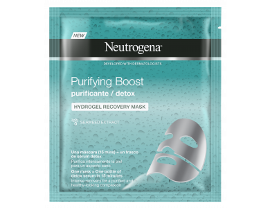 Neutrogena Purifying Boost The Detoxifier Hydrogel Μάσκα Προσώπου Αναδόμησης 30ml