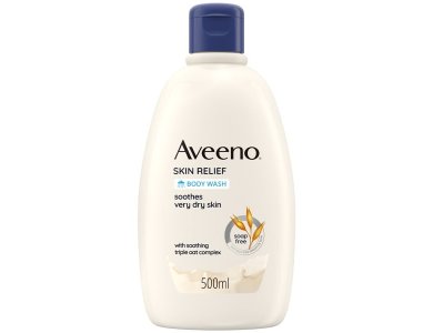 Aveeno Skin Relief Body Wash, Ενυδατικό Υγρό Καθαρισμού Σώματος, 500ml