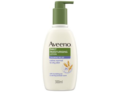 Aveeno Daily Moisturising Lotion Calming Relief, Ενυδατικό Γαλάκτωμα Σώματος με Άρωμα Λεβάντας, 300ml