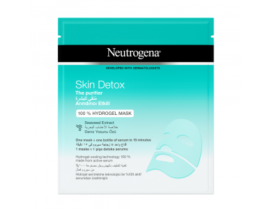 Neutrogena Skin Detox 100% Hydrogel Μάσκα Προσώπου Αναδόμησης 30ml