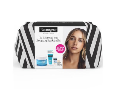 Neutrogena Hydro Boost Limited Edition Promo με Water Gel Ενυδατική Κρέμα-Gel Προσώπου, 50ml & Δώρο Water Gel Cleanser Ενυδατικό Καθαριστικό Προσώπου, 15ml, Ultra Sheer Invisible Fluid Hydration Αντηλιακό Προσώπου SPF50, 5ml & Νεσεσέρ, 1τεμ, 1σετ