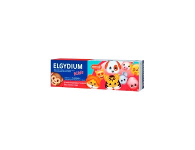Elgydium Κids Emoji Παιδική Οδοντόκρεμα με Γεύση Φράουλα, 50ml