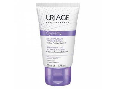 Uriage Gyn-Phy Refreshing Gel Intimate Hygiene, Τζελ Καθαρισμού για την Ευαίσθητη Περιοχή, 50ml