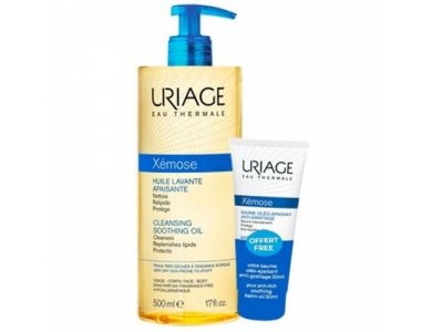 Uriage Promo Xemose Huile Lavante Apaisante Cleansing Soothing Oil Καταπραϋντικό Λάδι Καθαρισμού, 500ml & Δώρο Baume Oleo-Apaisant Soothing Βάλσαμο Κατά του Κνησμού, 50ml, 1σετ