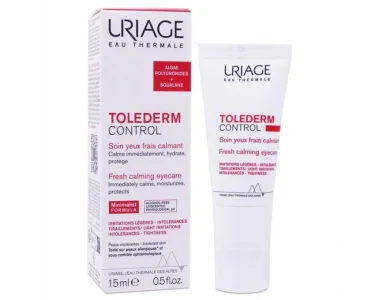 Uriage Tolederm Control Fresh Calming Eyecare (15ml) - Καταπράυνση & Μείωση Μαύρων Κύκλων σε Ευαίσθητα Μάτια