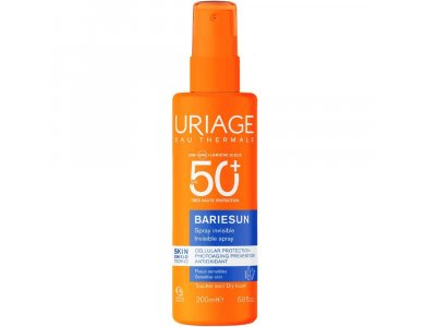 Uriage Bariesun Invisible Spray SPF50+ Αόρατο Αντηλιακό Σπρέι για Πρόσωπο & Σώμα 200ml