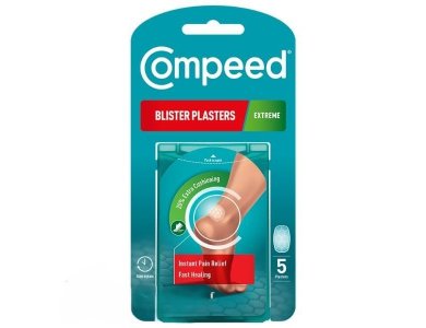 Compeed Extreme Επιθέματα για Φουσκάλες στη Φτέρνα από Αθλητικές Δραστηριότητες, 5τμχ