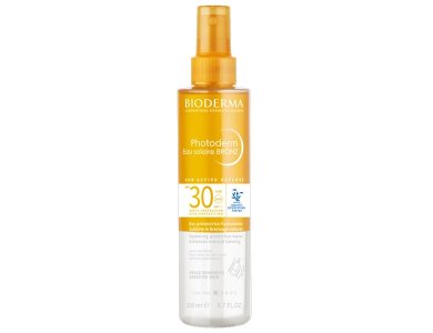 Bioderma Photoderm Eau Solaire Bronz SPF30 Ενυδατικό Αντηλιακό Νερό για Μαλλιά, Πρόσωπο & Σώμα, 200ml