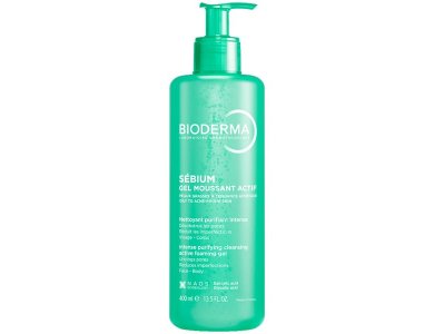 Bioderma Sebium Gel Moussant Actif Καταπραϋντικό Gel Καθαρισμού για Λιπαρές & Ακνεϊκές Επιδερμίδες, 400ml