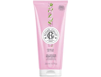Roger & Gallet Feuille de The, Wellbeing Shower Gel, Αφρόλουτρο με Άρωμα Μαύρου Τσαγιού, 200ml