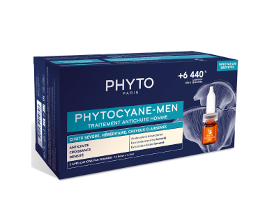 Phyto Phytocyane Anti-Hair Loss Treatment for Men Αγωγή Τριχόπτωσης για Άνδρες, 12amp x 3.5ml