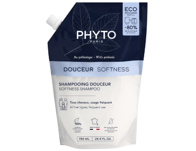 Phyto Douceur Softness Refill Shampoo, Ανταλλακτικό Σαμπουάν για Απαλότητα, 750ml