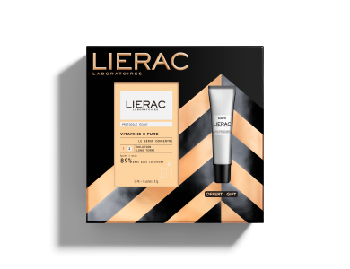 Lierac X-mas The Vitamin C Radiance Routine Gift Set, Συμπυκνωμένος Ορός Λάμψης 30ml & Δώρο Λεπτόρρευστη Κρέμα Διόρθωσης Μαύρων Κύκλων, 15ml