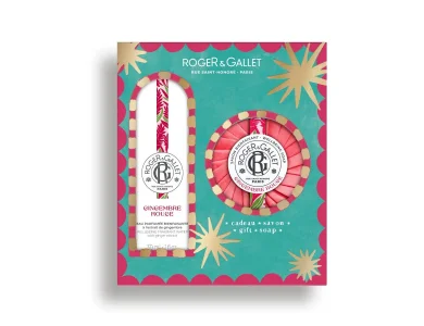 Roger & Gallet X-mas Gingembre Rouge Gift Set, Άρωμα 30ml & Δώρο Σαπούνι 100gr