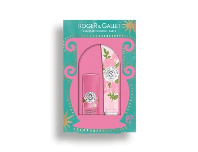 Roger & Gallet X-mas Rose Gift Set, Lip Balm 3.5 gr & Κρέμα Χεριών 30ml