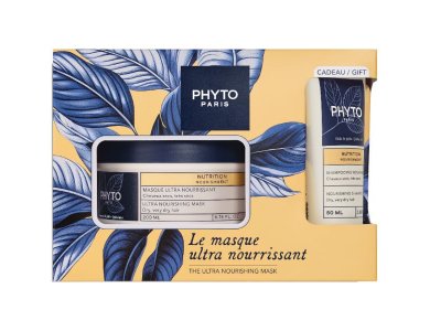 Phyto Promo Σετ Εντατικής Θρέψης με The Ultra Nourishing, Μάσκα Μαλλιών, 200ml & Δώρο Nourishing Σαμπουάν για Θρέψη, 50ml, 1σετ